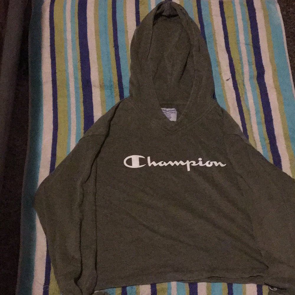 Champion crop hoodie